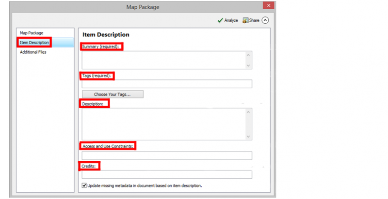 Packaging maps in ArcGIS (Package Maps)