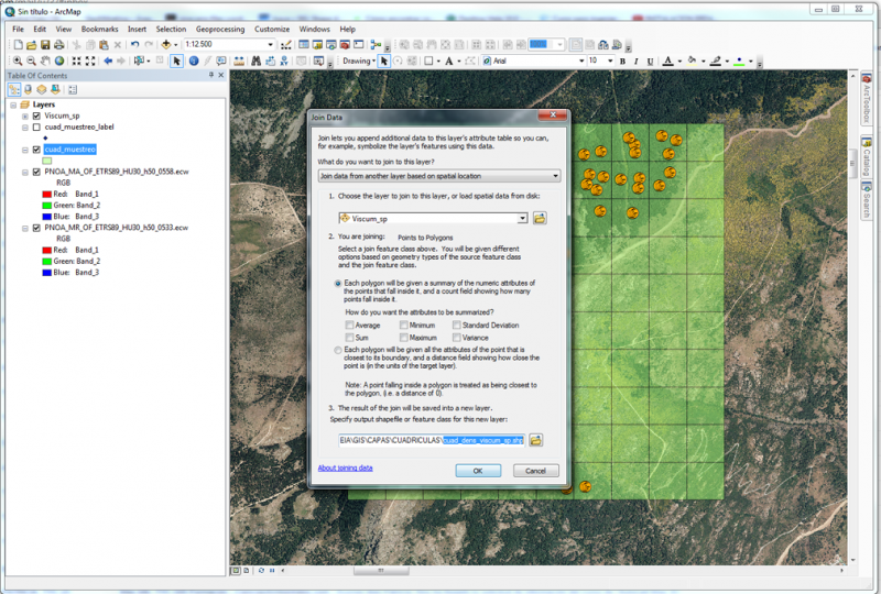 Application of ArcGIS 10 for fauna and vegetation sampling