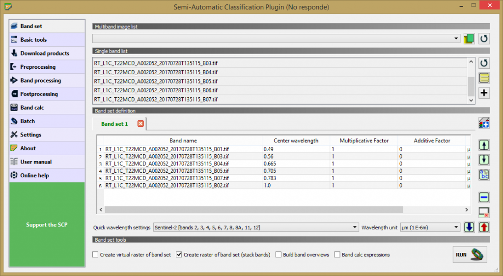 Using SemiAutomatic Classification Plugin with QGIS 3.0